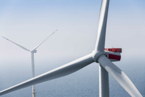 Die letzten drei der insgesamt 27 Vestas V174 – 9,5 Megawatt Turbinen wurden erfolgreich im Offshore-Windpark Arcadis Ost 1 installiert. Foto: Parkwind